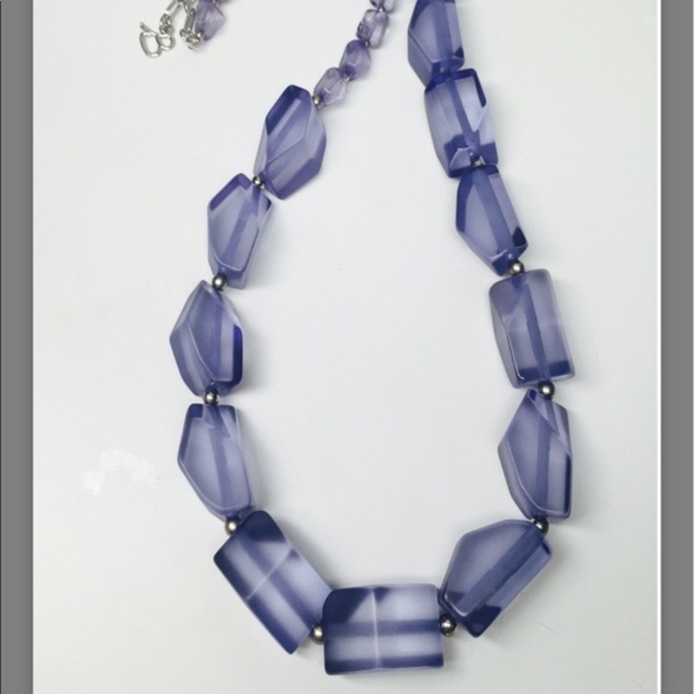 New Diana Broussard Facets Resin Necklace